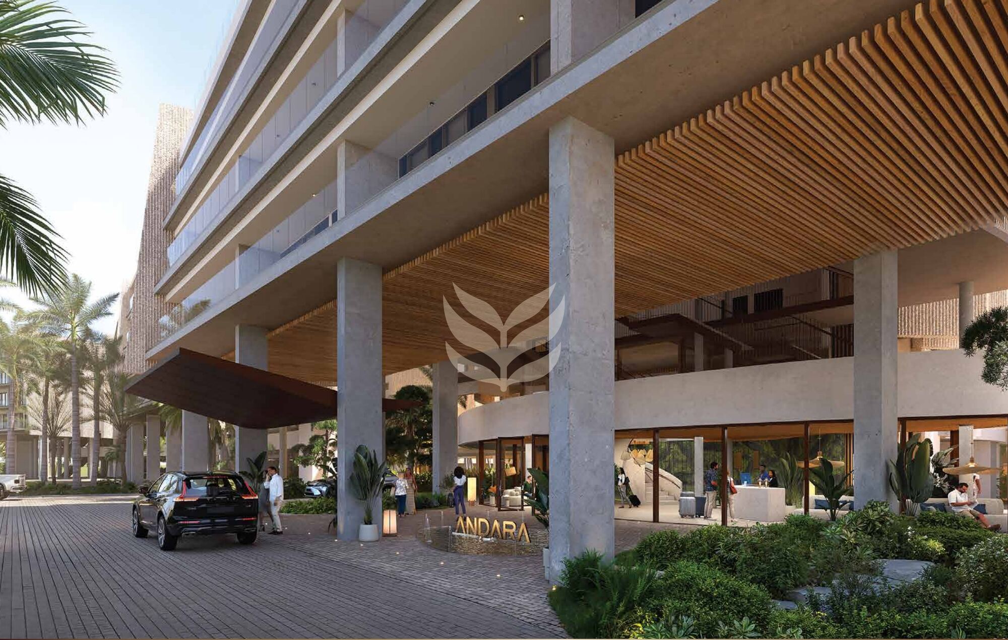 Arrival court and lobby entrance